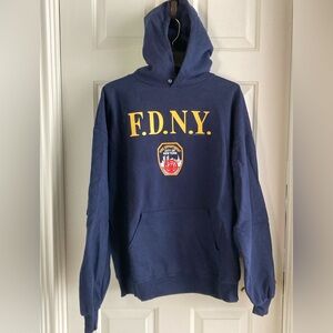 Jerzees Navy FDNY Hoodie